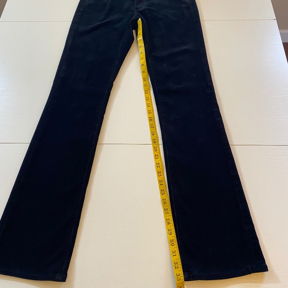 AG Adriano Goldschmied The Ballad Slim Boot Low Rise Jeans Black Wash Sz 28R - Picture 13 of 16